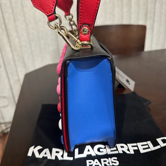 Karl Lagerfield-Simone Flap Crossbody - Picture 7 of 13